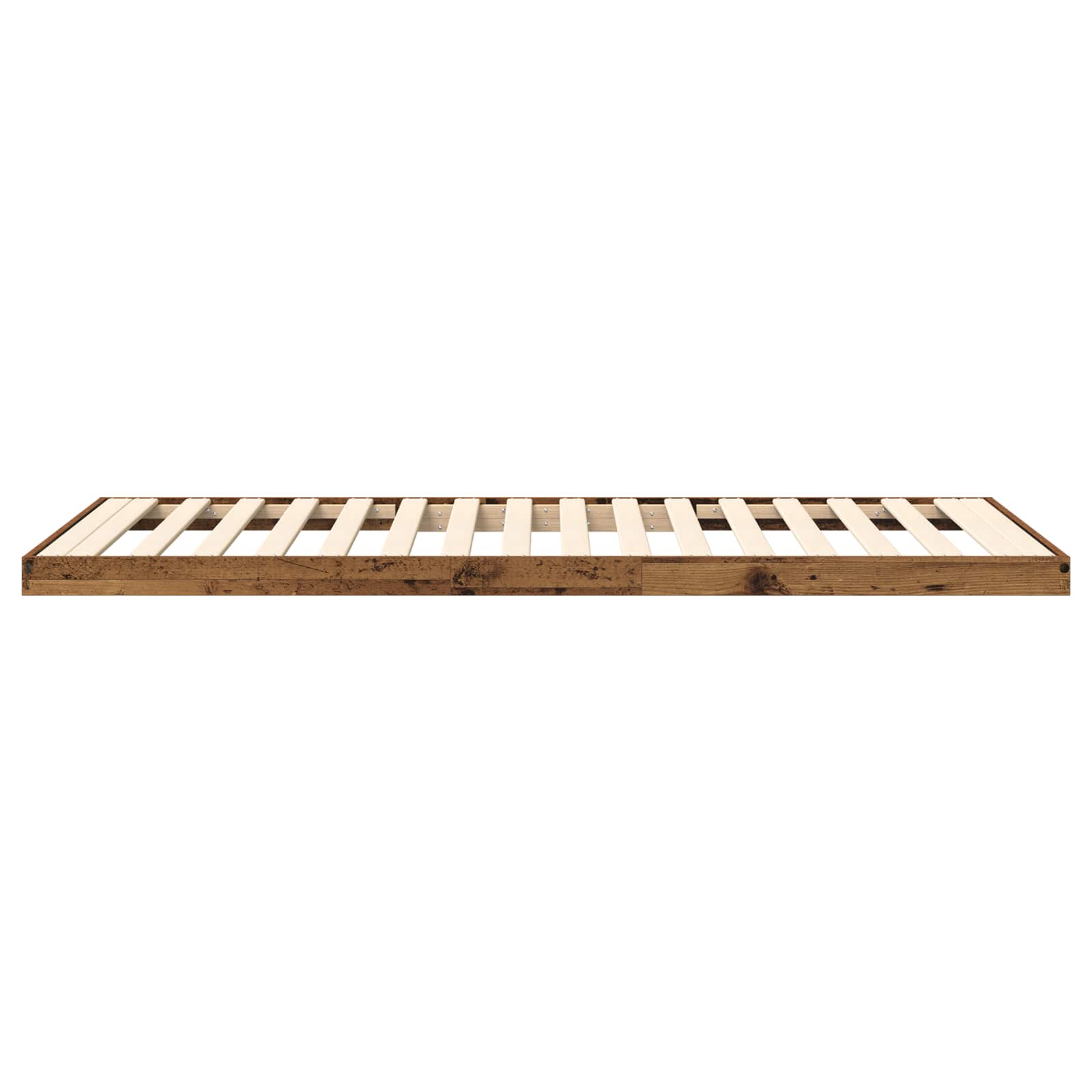 Bodenbettrahmen Altholz 100 x 200 cm Holzwerkstoff