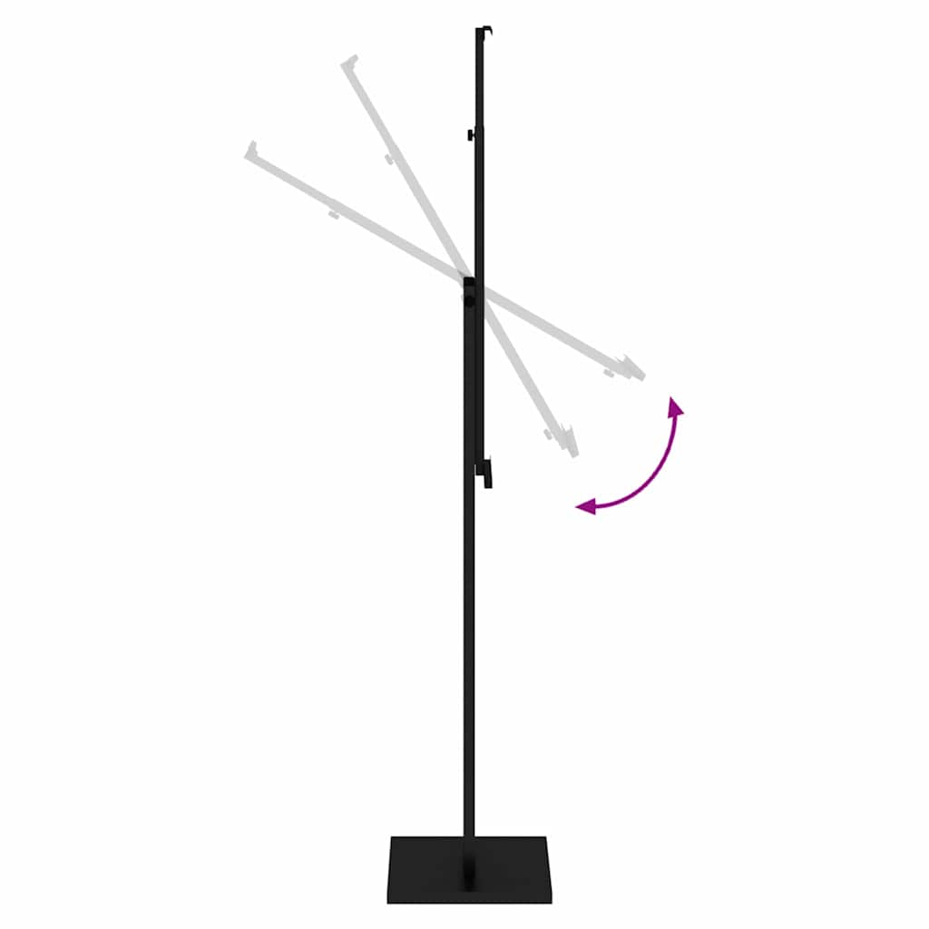 Messestände Schwarz 26,5 x 26,5 x 150 cm Stahl