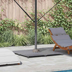 Sonnenschirmständer Dunkelgrau Holzlook 100 x 100 x 4 cm Stahl