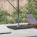 Sonnenschirmständer Dunkelgrau 100 x 100 x 4 cm Stahl