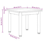 Couchtisch Sonoma 40 x 40 x 36 cm Holzwerkstoff