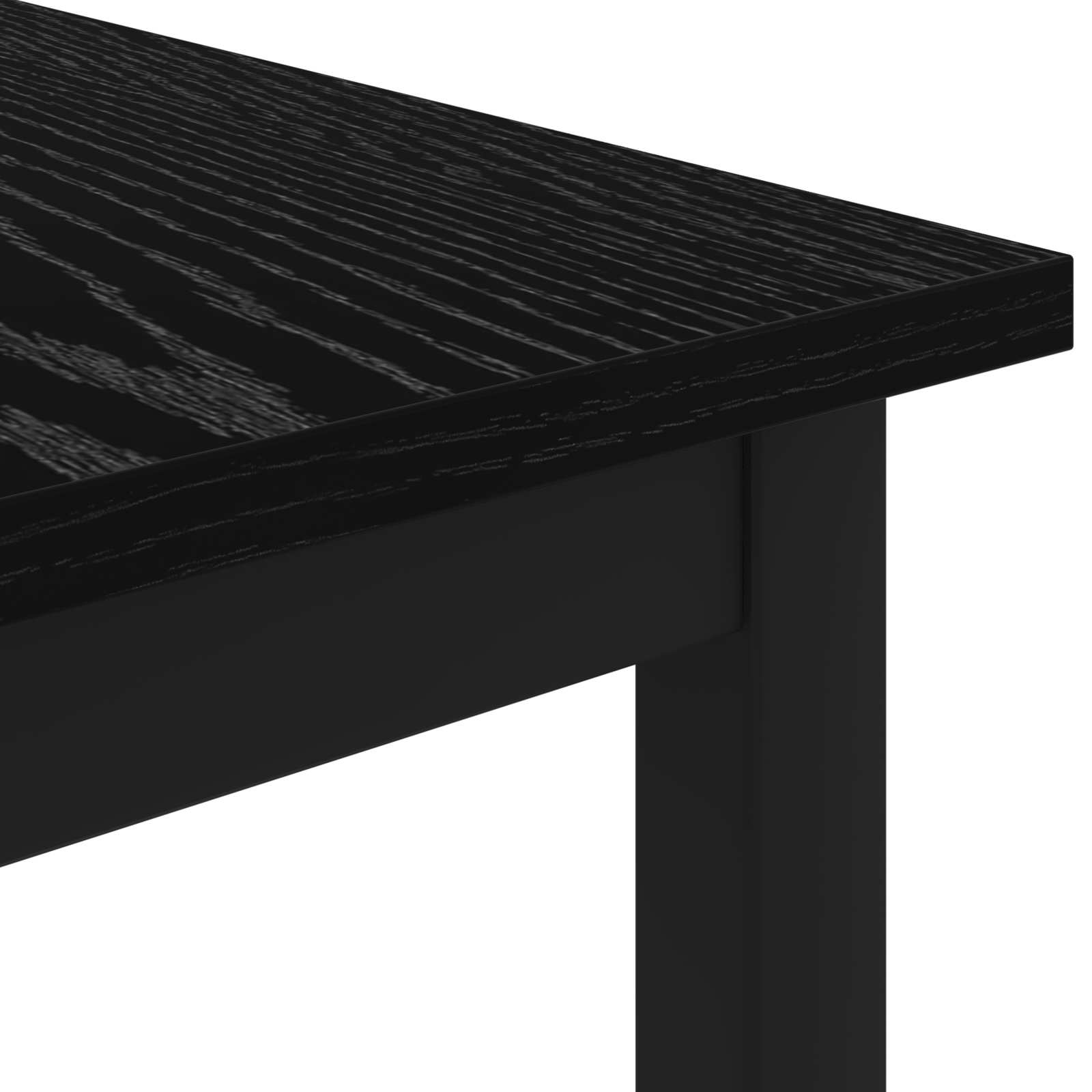 Couchtisch Schwarz Eichen-Optik 100 x 50 x 45 cm Holzwerkstoff