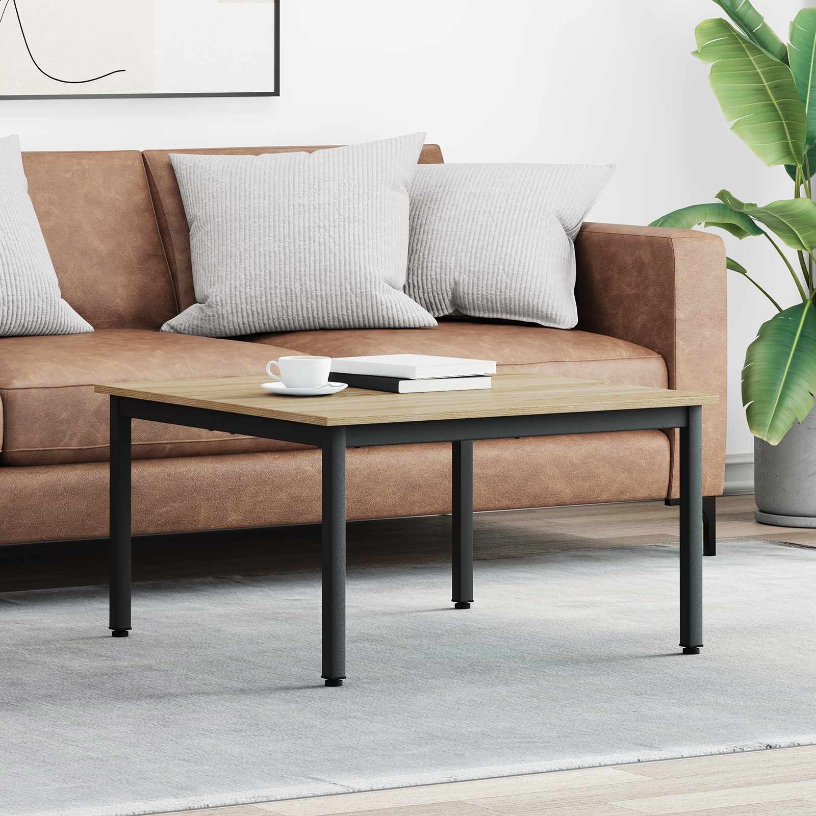 Couchtisch Sonoma 80 x 80 x 45 cm Holzwerkstoff