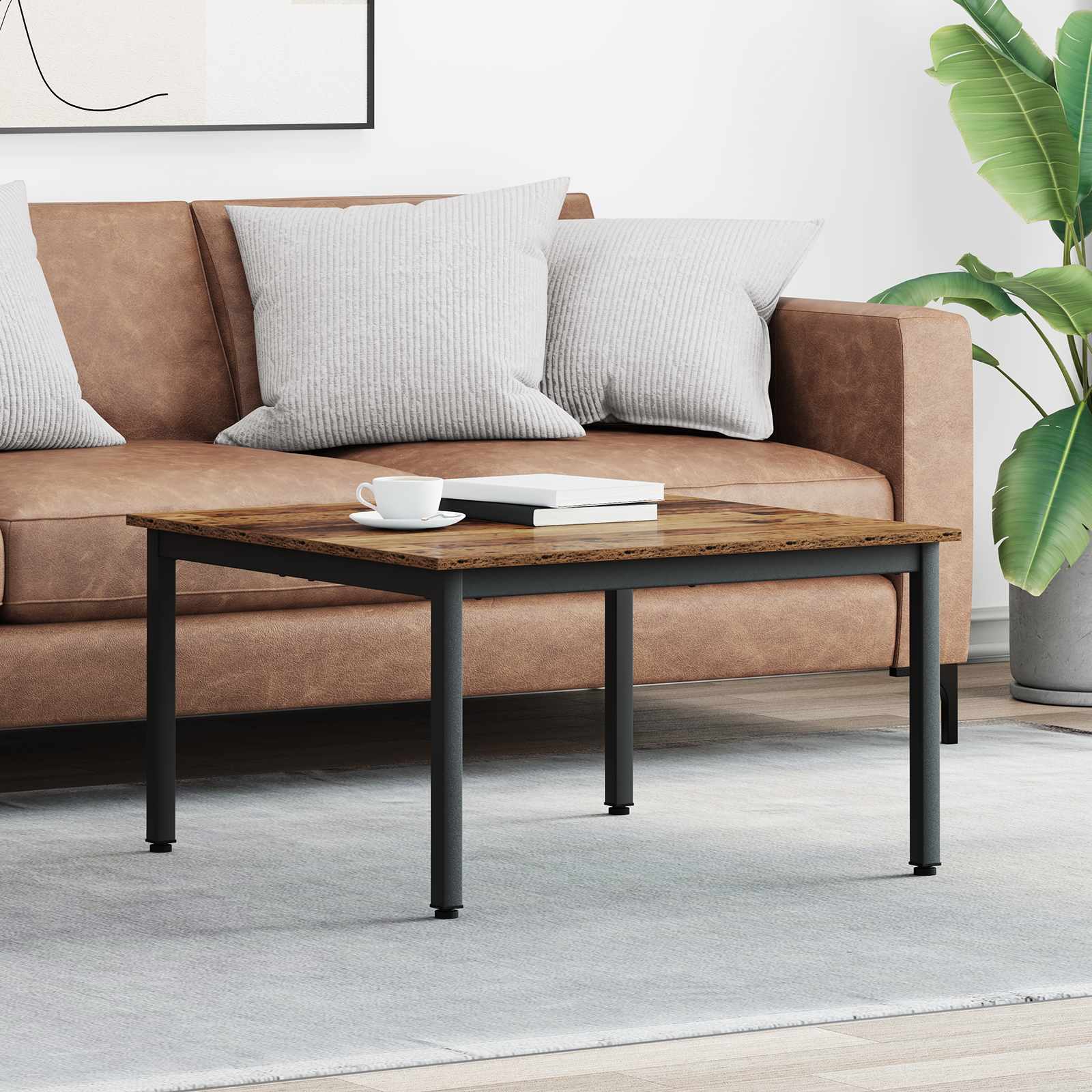 Couchtisch Altholz 80 x 80 x 45 cm Holzwerkstoff
