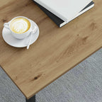 Couchtisch Kunsthandwerk Eiche 100 x 100 x 45 cm Holzwerkstoff