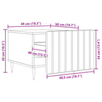 Couchtisch Betongrau 49 x 50 x 42 cm Holzwerkstoff