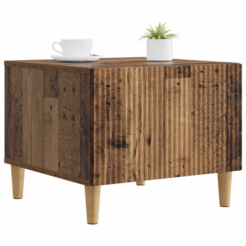 Couchtisch mit Schubladen Altholz 49 x 50 x 40 cm Holzwerkstoff