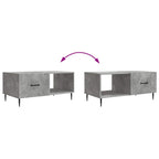 Couchtisch Betongrau 90 x 50 x 40 cm Holzwerkstoff