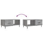 Couchtisch Graues Sonoma 90 x 50 x 40 cm Holzwerkstoff