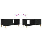 Couchtisch Schwarz 90 x 50 x 40 cm Holzwerkstoff