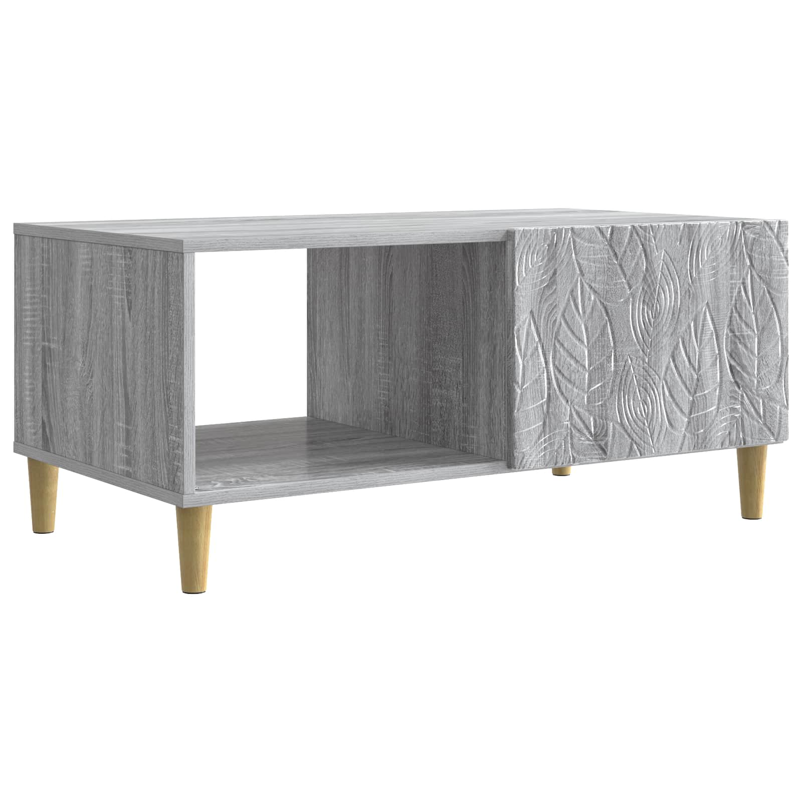Couchtisch Grau Sonoma 90 x 50 x 40 cm Holzwerkstoff