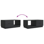 Couchtisch Schwarz 90 x 50 x 37 cm Holzwerkstoff