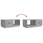 Couchtisch Graues Sonoma 90 x 50 x 37 cm Holzwerkstoff