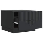 Couchtisch mit Schubladen Schwarz 49 x 50 x 37 cm Holzwerkstoff