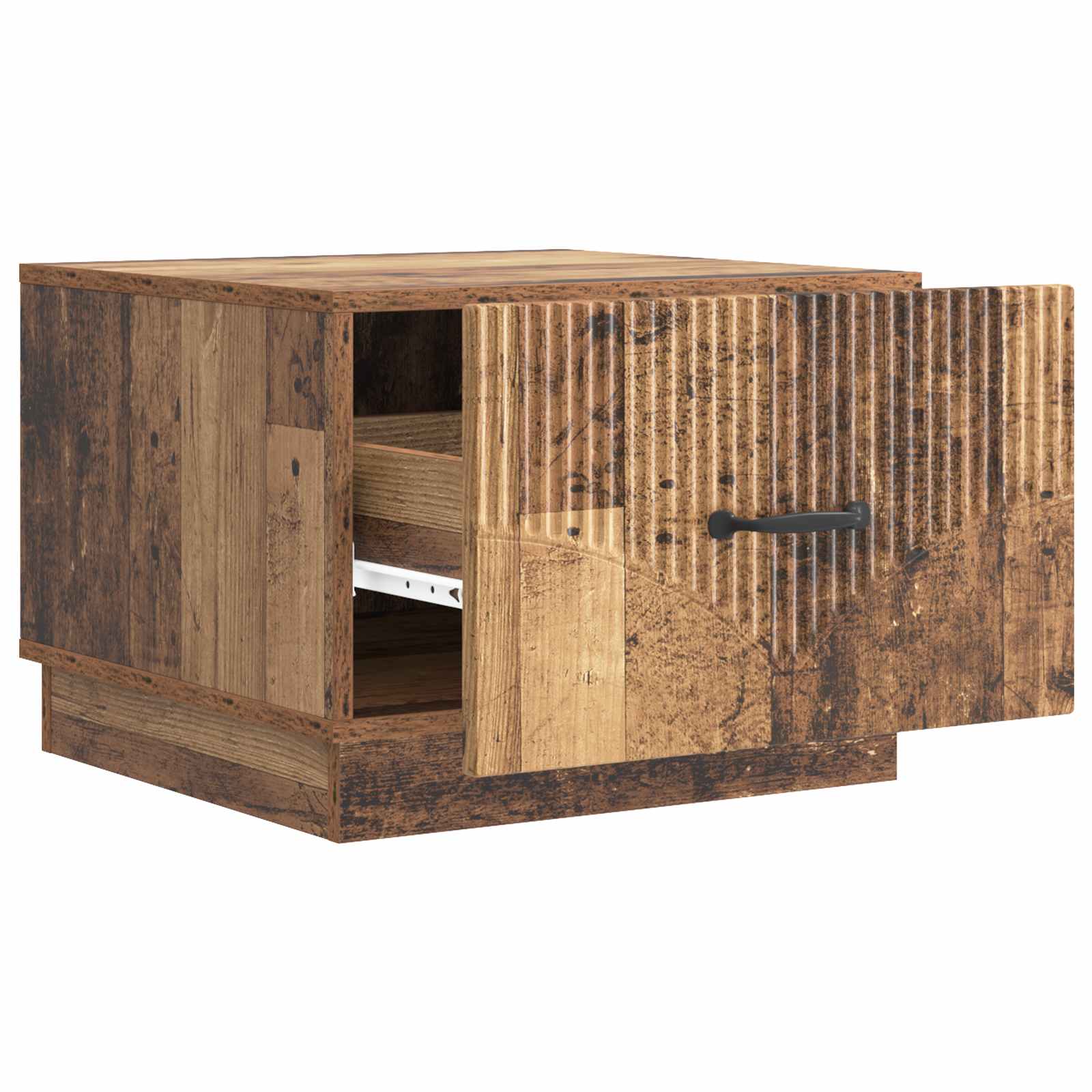 Couchtisch mit Schubladen Altholz 49 x 50 x 37 cm Holzwerkstoff
