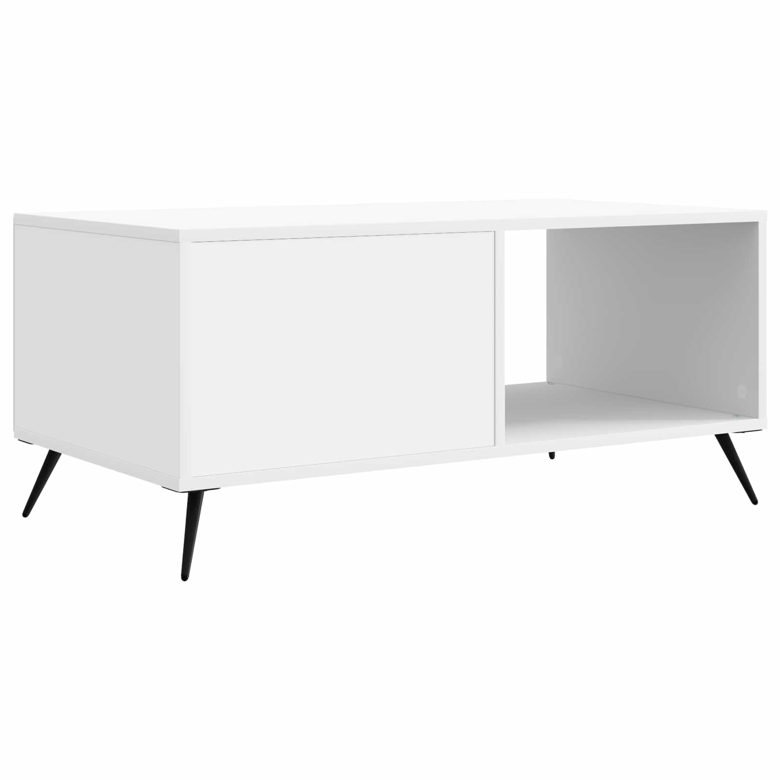 Couchtisch Weiß 90 x 50 x 40 cm Holzwerkstoff