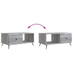 Couchtisch Graues Sonoma 90 x 50 x 40 cm Holzwerkstoff