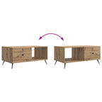 Couchtisch Artisan-Eiche 90 x 50 x 40 cm Holzwerkstoff