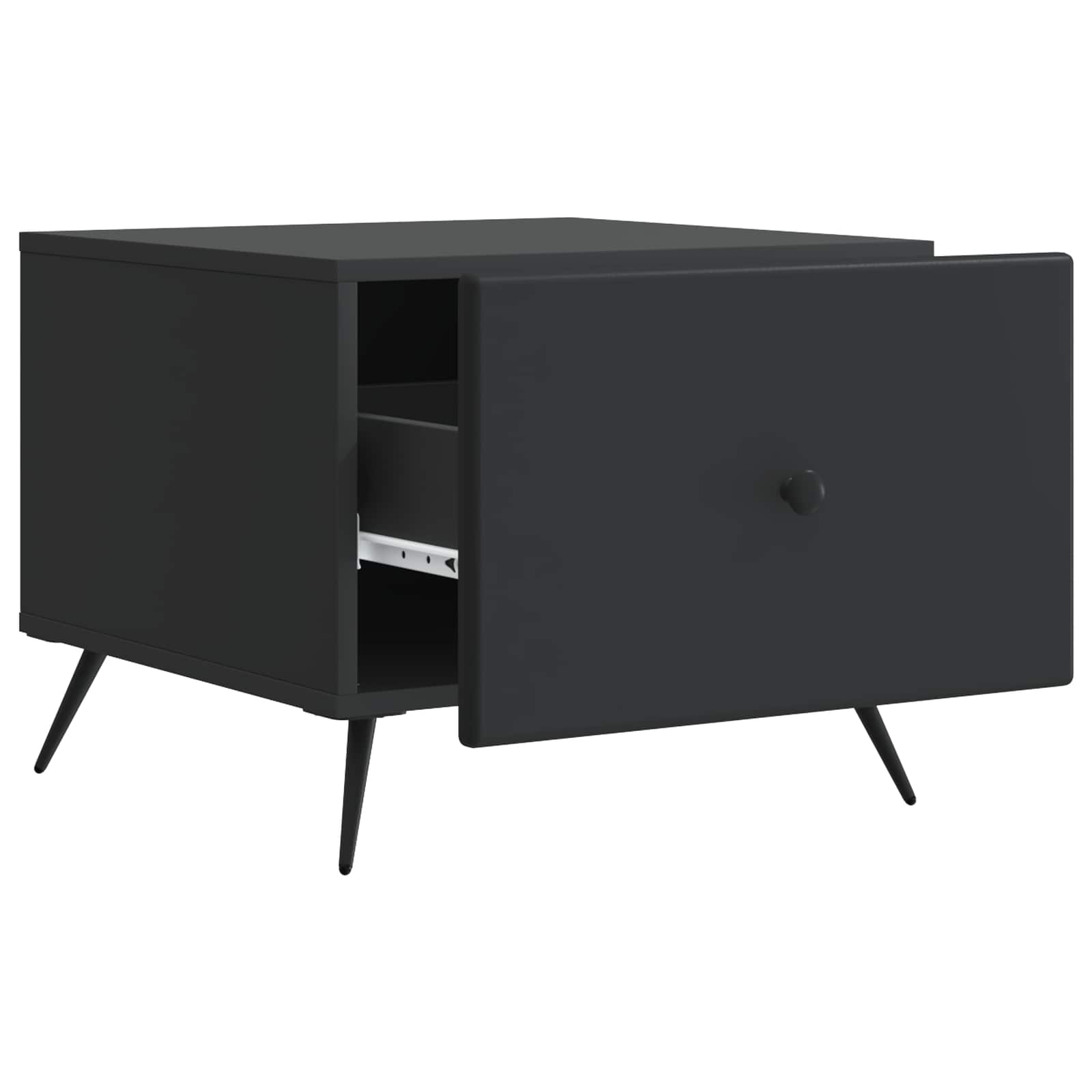 Couchtisch mit Schubladen Schwarz 49 x 50 x 40 cm Holzwerkstoff