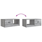 Couchtisch Graues Sonoma 90 x 50 x 37 cm Holzwerkstoff