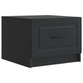 Couchtisch mit Schubladen Schwarz 49 x 50 x 37 cm Holzwerkstoff