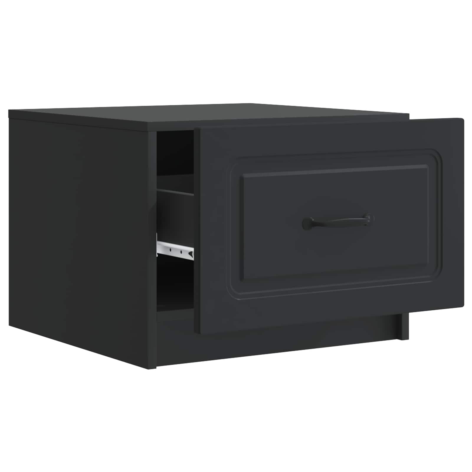 Couchtisch mit Schubladen Schwarz 49 x 50 x 37 cm Holzwerkstoff