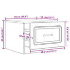 Couchtisch Graues Sonoma 49 x 50 x 37 cm Holzwerkstoff