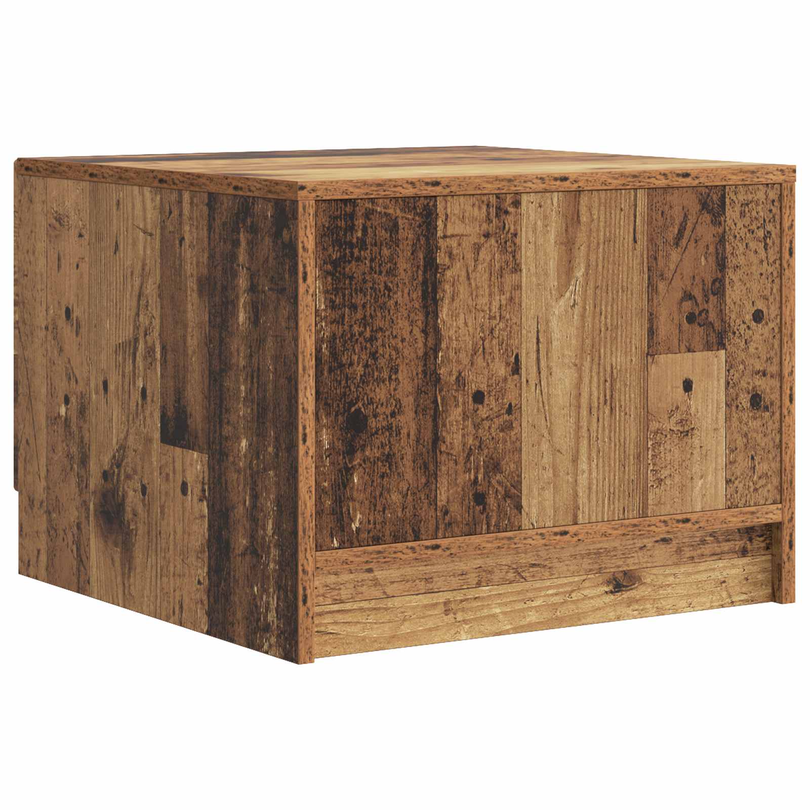 Couchtisch mit Schubladen Altholz 49 x 50 x 37 cm Holzwerkstoff