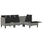 Wohnzimmergarnitur mit Kissen mit Speicher 4 pcs Hellgrau Samt