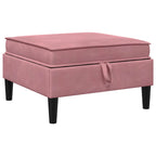 Wohnzimmergarnitur mit Kissen mit Speicher 5 pcs Rosa Samt