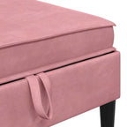 Wohnzimmergarnitur mit Kissen mit Speicher 6 pcs Rosa Samt
