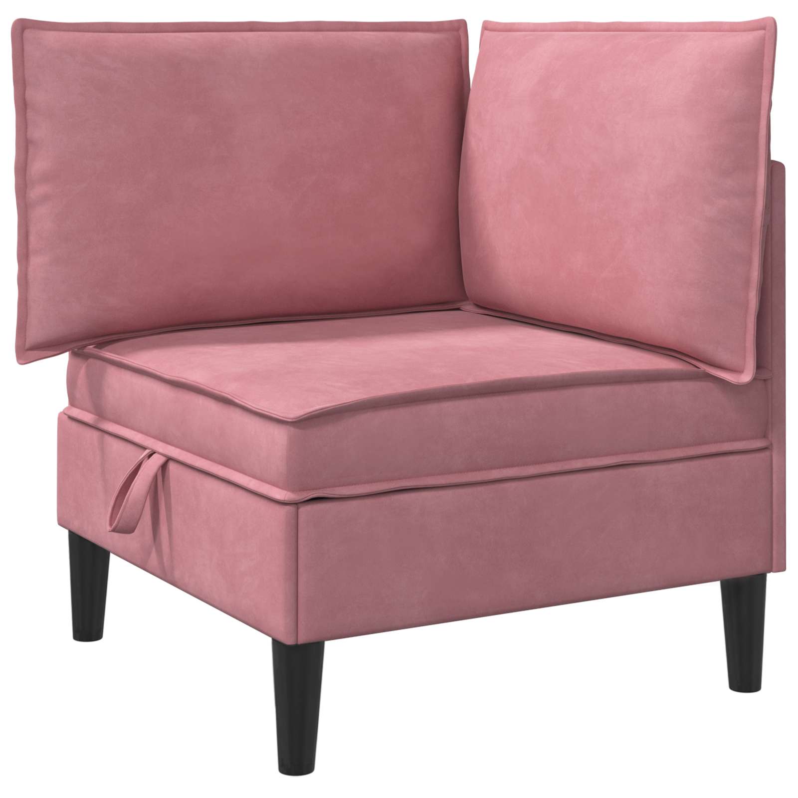 Wohnzimmergarnitur mit Kissen mit Speicher 6 pcs Rosa Samt