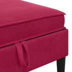 Wohnzimmergarnitur mit Kissen mit Speicher 6 pcs Weinrot Samt
