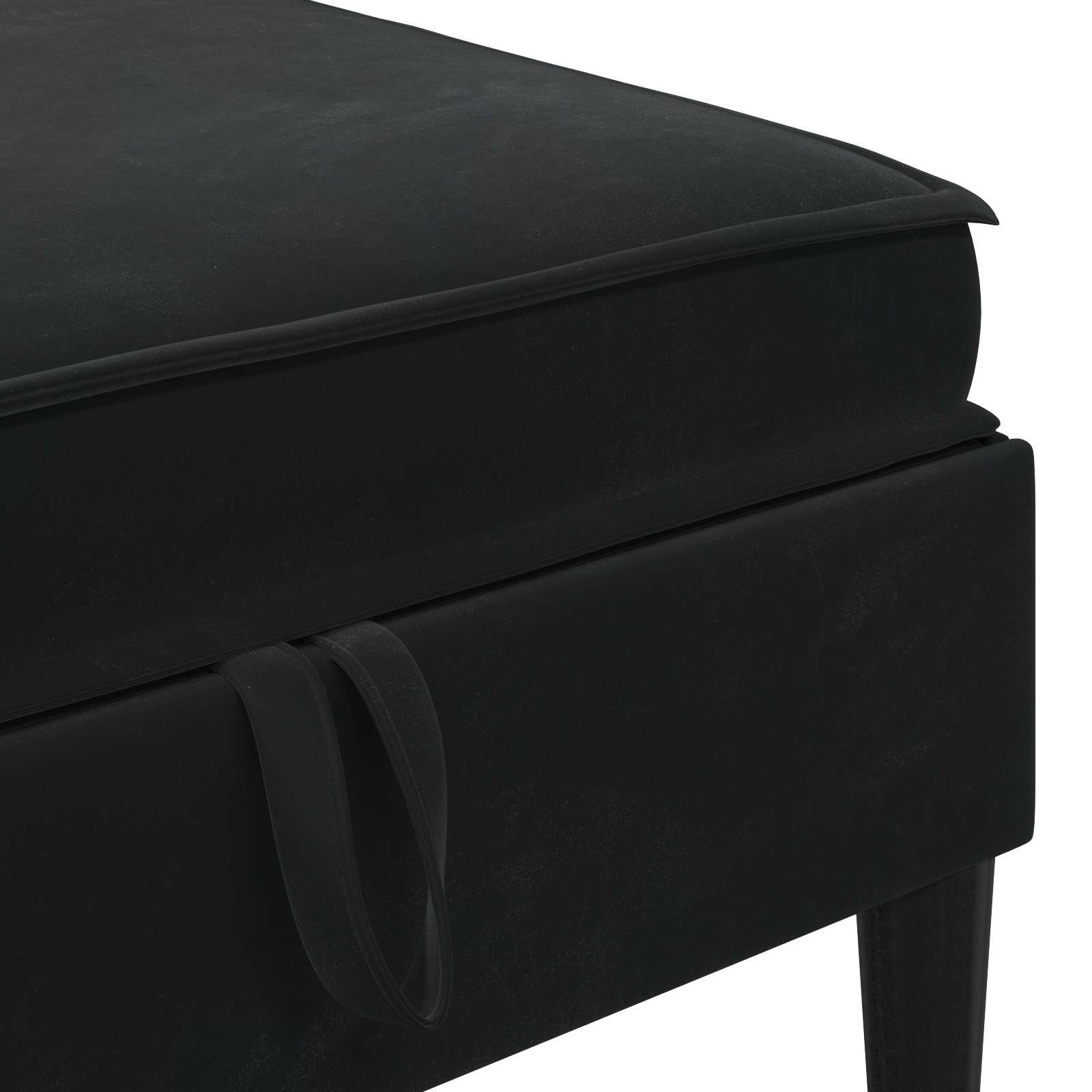 Wohnzimmergarnitur mit Kissen mit Speicher 5 pcs Schwarz Samt