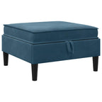 Wohnzimmergarnitur mit Kissen mit Speicher 6 pcs Blau Samt