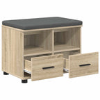 Flurbank mit Kissen mit Schubladen Sonoma-Eiche 60 x 38 x 46 cm