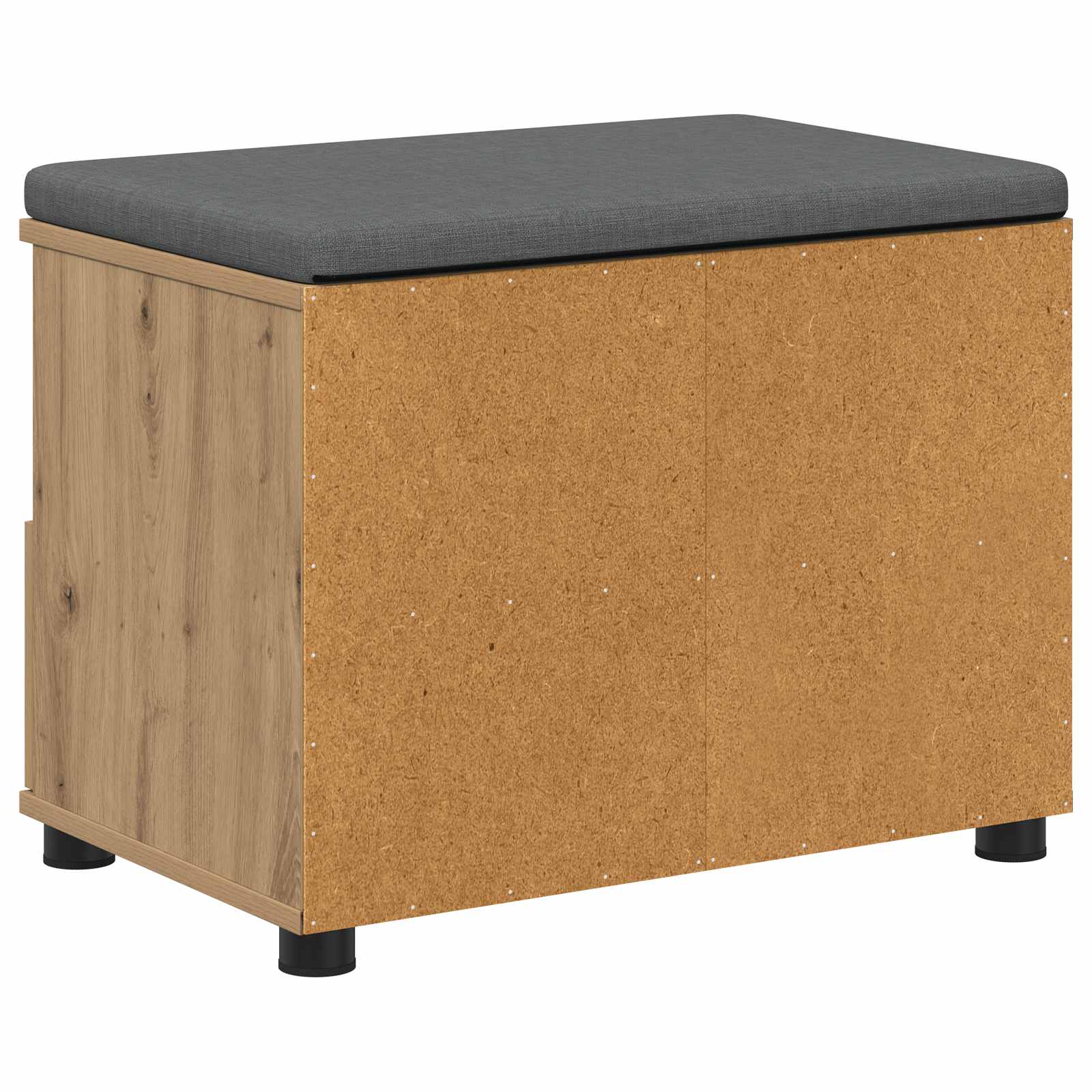 Flurbank mit Kissen mit Regal Artisan-Eiche 60 x 38 x 46 cm