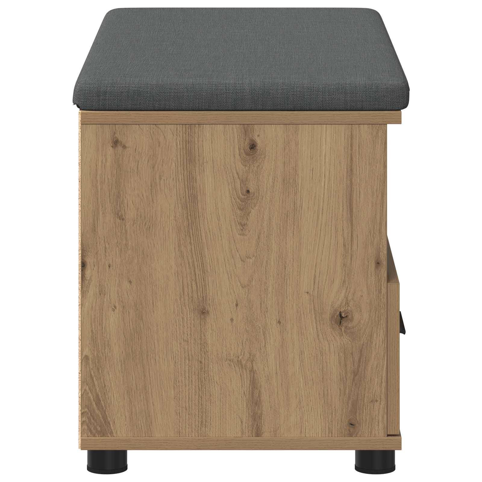 Flurbank mit Kissen mit Regal Artisan-Eiche 80 x 38 x 46 cm
