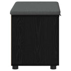 Flurbank mit Kissen mit Regal Schwarze Eiche 60 x 38 x 46 cm