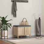 Flurbank mit Kissen mit Speicher Sonoma-Eiche 60 x 38 x 46 cm