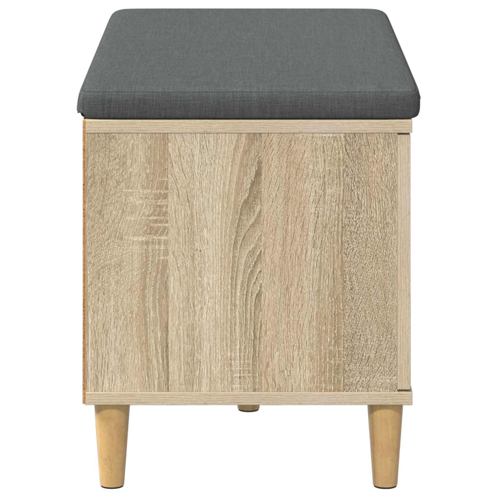 Flurbank mit Kissen mit Speicher Sonoma-Eiche 80 x 38 x 46 cm