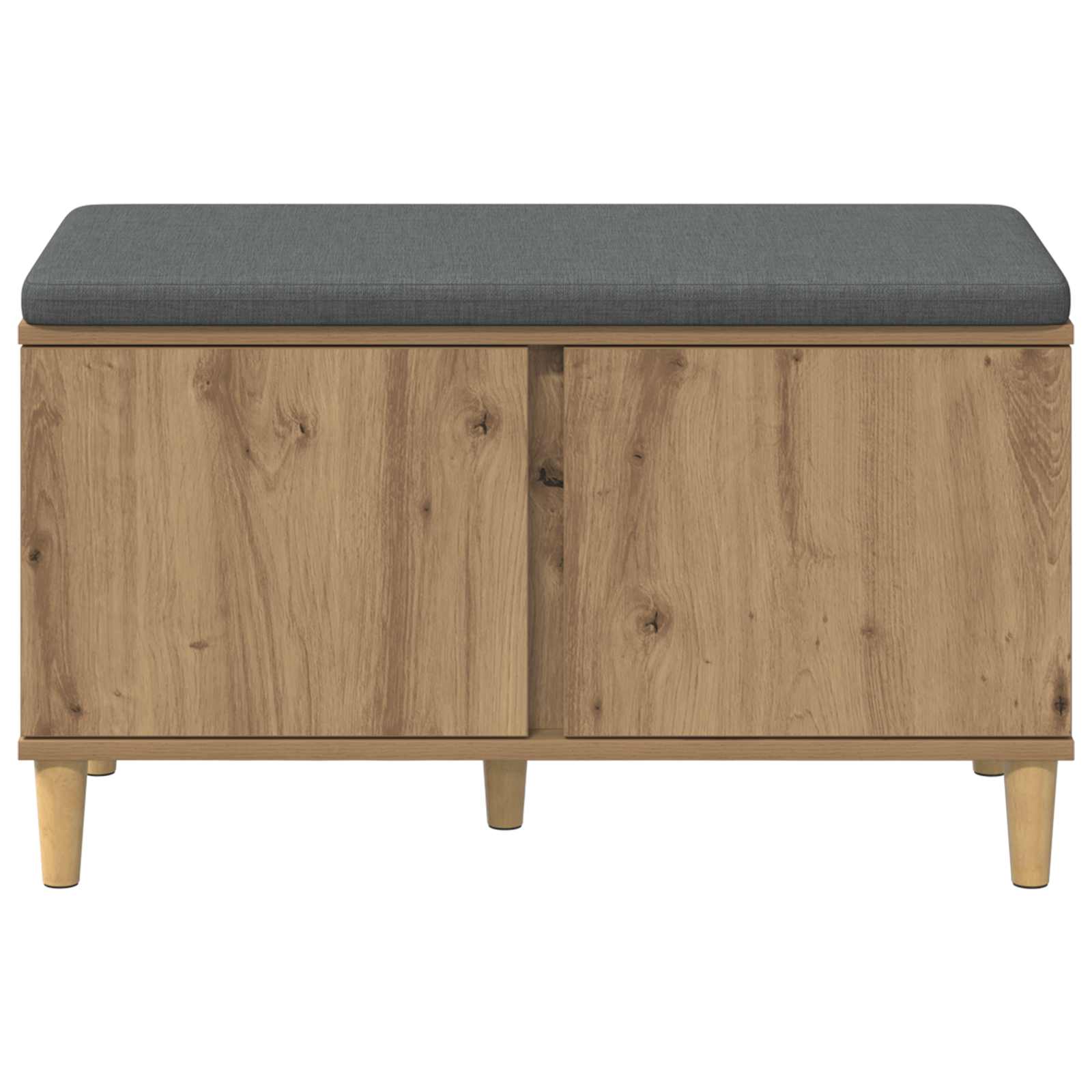 Flurbank mit Kissen mit Speicher Artisan-Eiche 80 x 38 x 46 cm