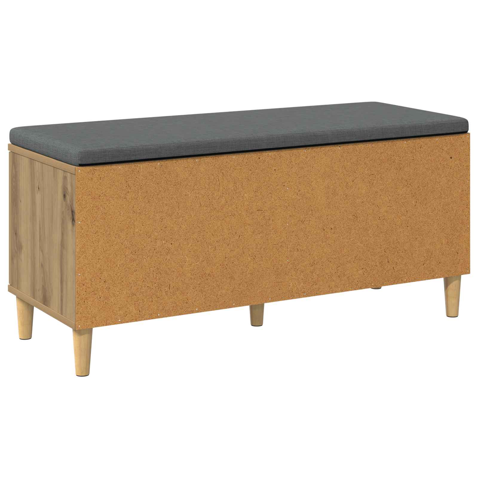 Flurbank mit Kissen mit Speicher Artisan-Eiche 100 x 38 x 46 cm