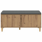 Flurbank mit Kissen mit Speicher Artisan-Eiche 100 x 38 x 46 cm