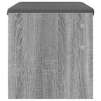 Flurbank mit Kissen Graues Sonoma 63 x 38 x 40 cm