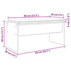 Flurbank mit Kissen Artisan-Eiche 83 x 38 x 40 cm