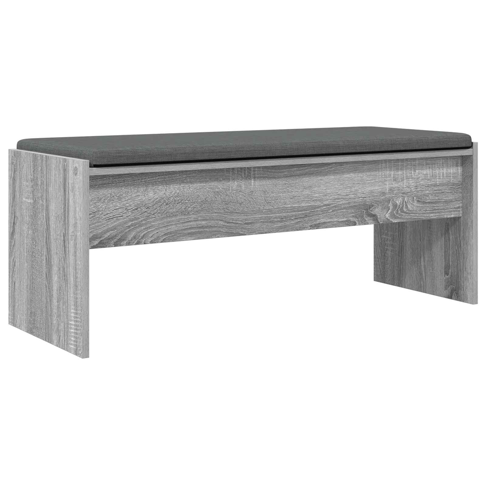 Flurbank mit Kissen Graues Sonoma 103 x 38 x 40 cm