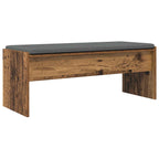 Flurbank mit Kissen Altholz 103 x 38 x 40 cm