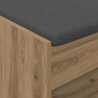 Flurbank mit Kissen mit Regal Artisan-Eiche 63 x 38 x 45 cm