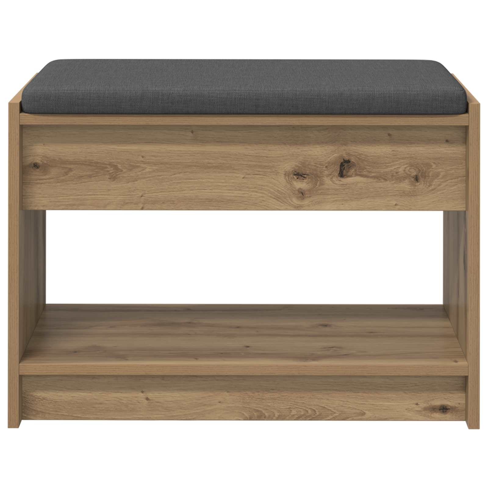 Flurbank mit Kissen mit Regal Artisan-Eiche 63 x 38 x 45 cm